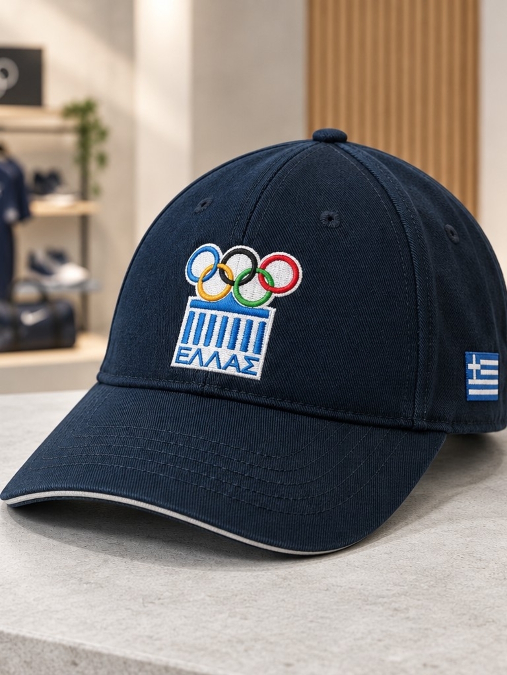 Aehna 2004 Olympics Athens Greece Baseball Cap Hat black